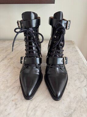 Chloe Rylee Biker Ankle Boots-9..5